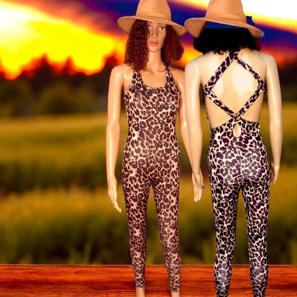 Leopard Print Women's Jumpsuit
